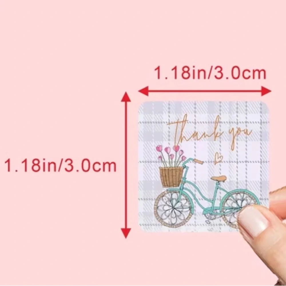 Thank You Design Stickers 100ct~(Boutique) ~NEW~ 1.18” square